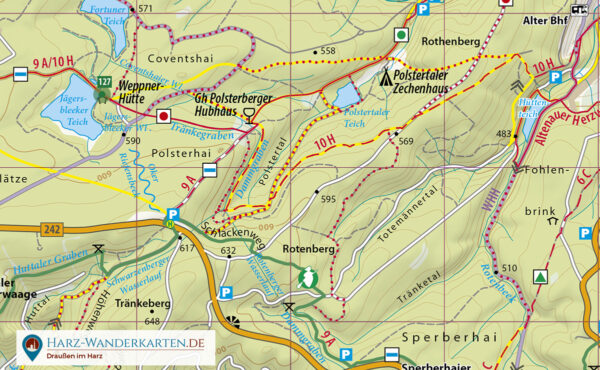 Der Oberharz | Wanderkarte und Fahrradkarte MS 1:30000