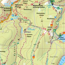 Bad Harzburg - Wanderkarte mit Stadtplan und Wander-Touren