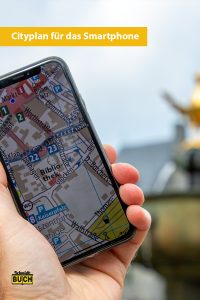 Der Stadtplan aus dem Goslar Reiseführer kann auch auf das Smartphone geladen werden